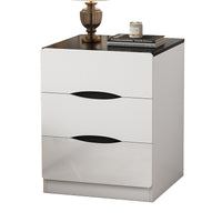 Bedside Storage Cabinet with Drawers and Shelves, Floor-Standing Organizer for Bedroom