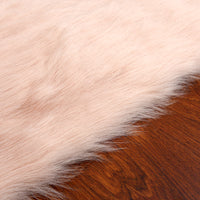 Long Plush Faux Wool Bench Cushion for Office Chairs and Stools