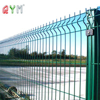 3D Curved Welded Wire Mesh Fence with Peach Post for Garden and Villa Protection