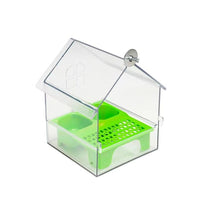 External Bird Feeder with Splash Guard for Parakeets and Small Parrots
