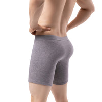 Men's Winter Thermal Fleece Lined Mid-Waist Underwear Boxer Briefs
