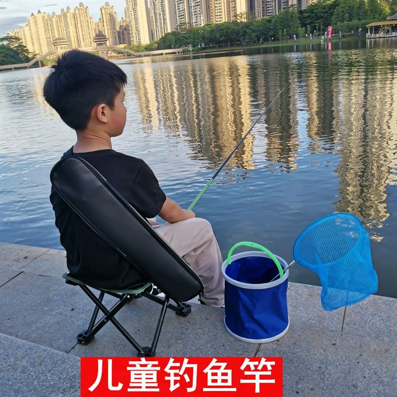 Kids Fishing Rod Set with Lure and Tackle for Beginners