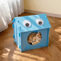 Pet Cooling House for Cats - Summer Air-Conditioned Cat Bed with Ice Pack/Ice Box Options