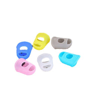 Guitar Fingertip Protectors Silicone Finger Guards for Left Hand Pressing Strings Anti-Pain Non-Slip for Beginners