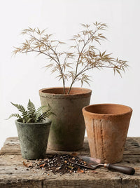 Handmade Terracotta Breathable Planter Pot for Succulents and Orchids