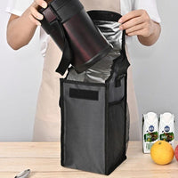 Insulated Lunch Bag with Thickened Aluminum Foil Lining, Large Capacity Portable Bento Tote for Work and Travel