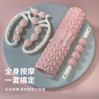 Foam Roller and Massage Stick Set for Muscle Relaxation and Yoga