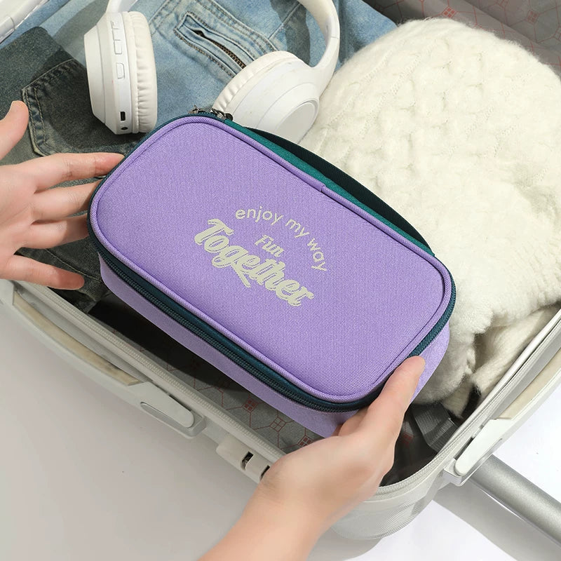 Portable Electronic Organizer Bag for Cables, Power Bank, and Accessories