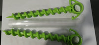 Camping Tent Pegs 25cm Spiral Plastic Ground Stakes for Outdoor Hiking and Camping