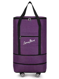 Korean Style Expandable Travel Duffel Bag Large Capacity Waterproof Foldable Luggage for Men and Women