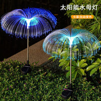 Solar Powered Jellyfish Fiber Optic Color Changing Tent & Garden Decorative Light