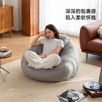 Oversized Bean Bag Chair with Footrest, Single Sofa for Living Room, Bedroom, and Small Spaces