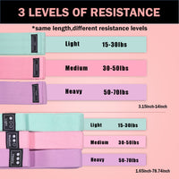 Long Yoga Resistance Bands Set with Door Anchor for Strength Training and Stretching