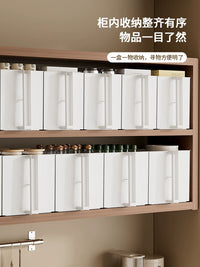 Stackable Under-Sink Cabinet Organizer Bins for Kitchen and Pantry Storage