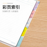 Kokuyo Campus Watercolor Whispers Loose-Leaf Notebook B5/A5 - Lay-Flat Design, Large Capacity, 8-Hole