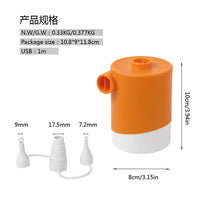 Portable USB Rechargeable Electric Air Pump for Inflatables, 4000mAh, 5000PA