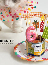 Pet Birthday Party Set with Bandana, Hat, and Number Candle for Cats and Dogs