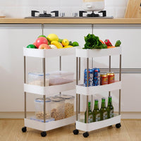 Multi-layer Rolling Utility Cart with Wheels for Home Storage