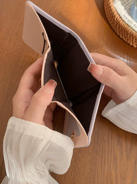 Korean Style Slim Tri-fold Wallet for Women with Card Holder and Coin Purse
