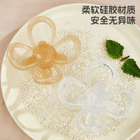 Baby Teether Petal Ball Silicone Molar Stick Infant Soothing Toy
