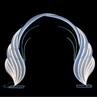 Wedding Arch Backdrop Metal Frame with LED Lights for Event Decoration