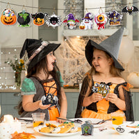Halloween Party Hanging Decorations - Double-Sided Cards with Rope