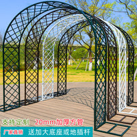 Outdoor Metal Garden Arch for Climbing Plants, Roses, and Vines