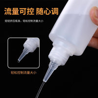 Clear Squeeze Bottle with Needle Tip for Liquids, Glues, and Paints