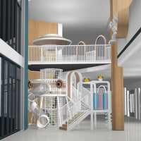Outdoor Large Combination Slide for Kindergarten and Community Playgrounds, Non-Standard Climbing Play Equipment