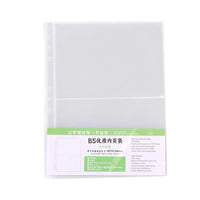 B5 PP Transparent Refill Pages for 9-Hole Binders - Card & File Storage