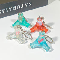Simulation Tetrapod Keychain Resin Creative Engineering Stone Block Taiwan Souvenir Bag Charm