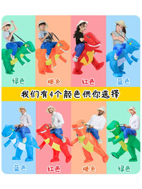 Kids Inflatable Ride-On Dinosaur Costume for Festivals and Parties