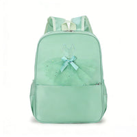 Girls' Ballet Dance Backpack with Lace Trim - Kids' Shoulder Bag for Dance Class & Storage