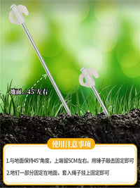 Luminous Tent Stakes with Wind Ropes for Outdoor Camping and Canopy