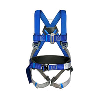 Full Body 5-Point Harness Safety Belt for High-Altitude Work with Double Hooks