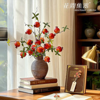Jingdezhen Ceramic Vase Retro Wabi-Sabi Creative Flower Arrangement for Living Room Dining Table Decor