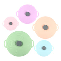 Silicone Pot Lid Cover for Fresh-keeping, Spill-proof, and Dust-proof