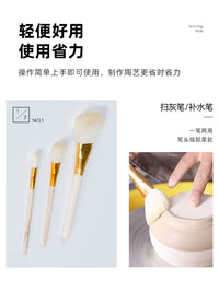 Professional Ceramic Painting Brush Set for Underglaze and Overglaze Techniques