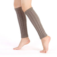 Chunky Knit Leg Warmers for Women, Korean Style Slouch Socks, Autumn/Winter Warm Cable Knit Foot Covers