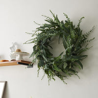 Large Artificial Eucalyptus Willow Wreath for Front Door Wall Window Decor