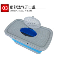 Foldable Fishing Bucket Live Fish Container Thickened Portable Fishing Box