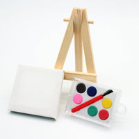 Dollhouse Miniature Art Gallery Painting Easel Set with Paint Box