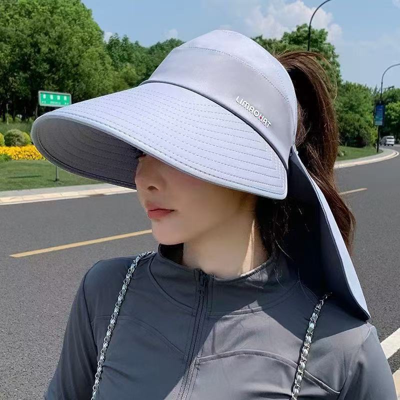 UV Protection Sun Visor Hat with Wide Brim for Outdoor Cycling