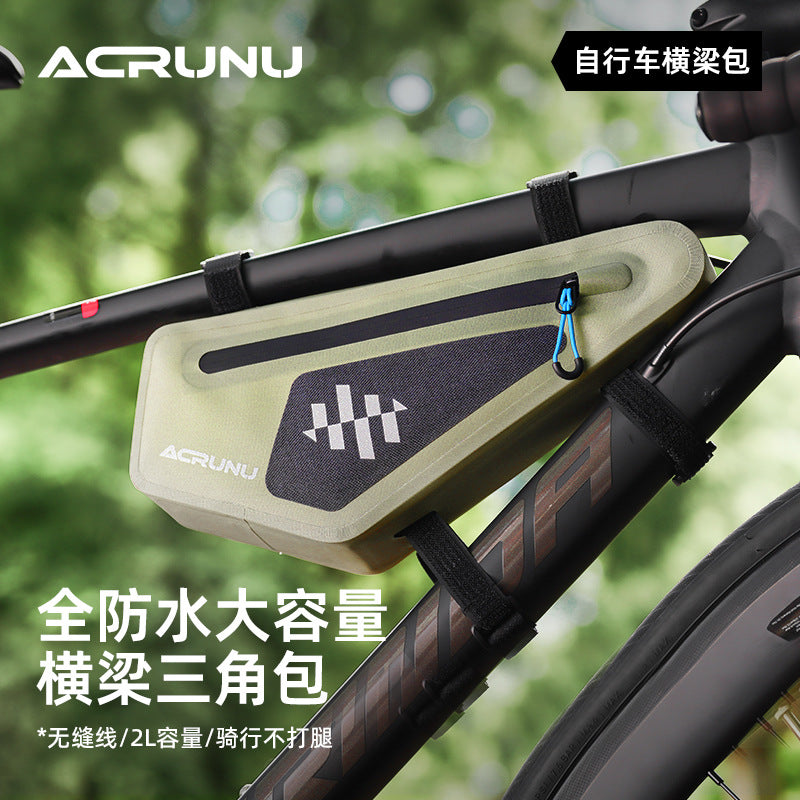 Airlen Waterproof Bike Frame Bag, Top Tube Cycling Pouch for Mountain & Road Bikes