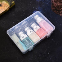Travel Portable Cosmetic Bottle Set Lotion Press Pump Spray Mist Cream Jars