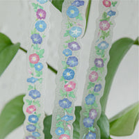Tangshi PET Glitter Tape, Floral Vine Series for DIY Scrapbooking and Decoration