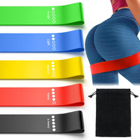 Resistance Bands Set for Men & Women, 5-Piece Exercise Bands for Home Gym & Yoga, Different Resistance Levels