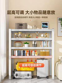 Multi-layer Storage Rack for Home Kitchen Balcony, Heavy Duty Metal Shelf for Luggage and Sundries