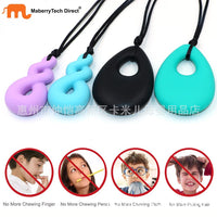 Teardrop Chewable Sensory Necklace for Autism ADHD Oral Motor Kids - 4 Pack