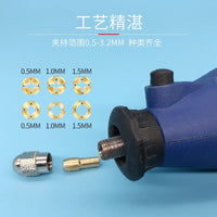 Electric Grinder Collet Chuck Set, Copper Four-Jaw Chuck with 4.8mm Tail Diameter, Grinding Core Accessories